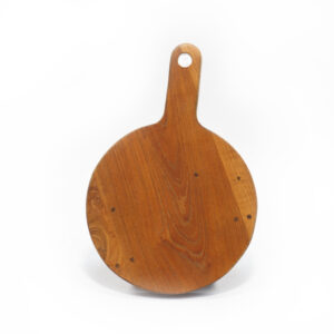 Serveerplank teak rond