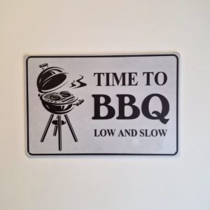 BBQ Wandbord “Time to BBQ” – 30x20 cm | Metaal