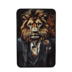 Wandbord Leeuw Gentleman – 20x30 cm | Kunststof