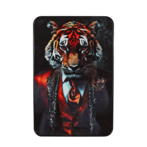 Wandbord Tijger Gentleman – 20x30 cm | Kunststof