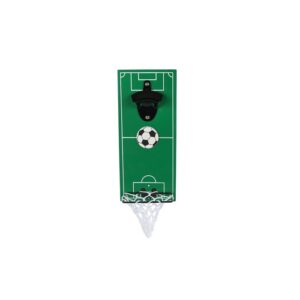 Flesopener Voetbal Wand – 28 x 12 cm | Met Opvang Net