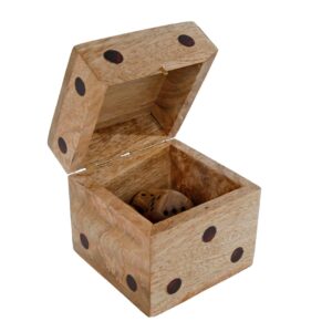 Houten Dobbelstenen Spel – 10x10x10 cm